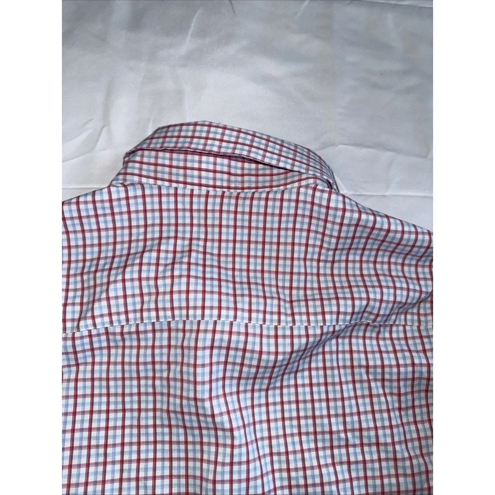 Peter Millar Summer Comfort Men's Medium Long Sleeve Plaid Button Up Collared